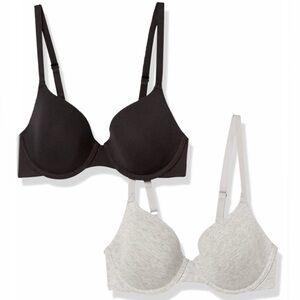 Amazon Essentials T-Shirt Bras, 2 Pack